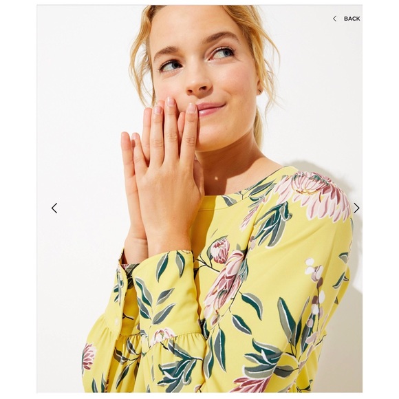 NWT LOFT Petite Floral Boatneck Shift Dress - Picture 2 of 3